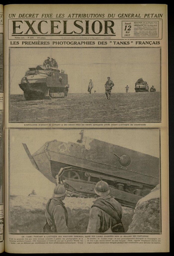 Miniatura de Excelsior: journal illustré quotidien de 12 de mayo de 1917, nº 2370