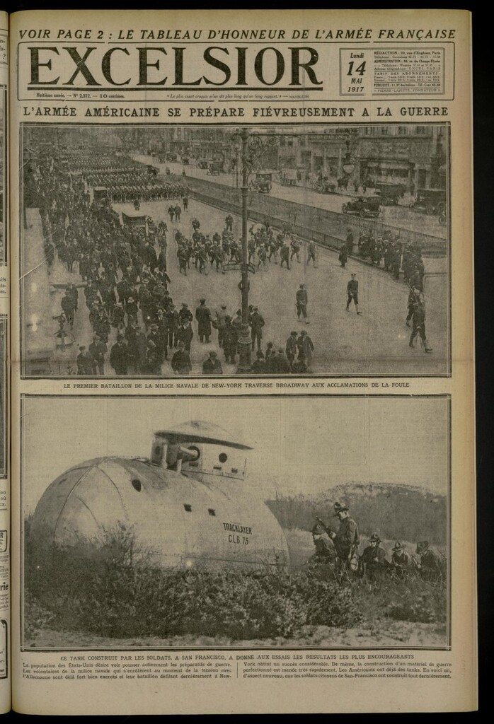 Miniatura de Excelsior: journal illustré quotidien de 14 de mayo de 1917, nº 2372
