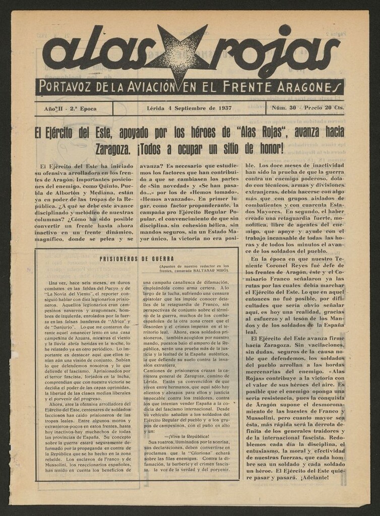 Miniatura de Alas Rojas: Portavoz de la Aviación en el Frente Aragonés