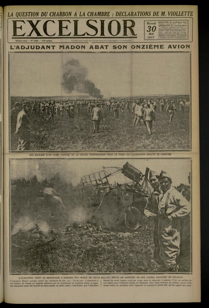 Miniatura de Excelsior: journal illustré quotidien de 30 de mayo de 1917, nº 2388