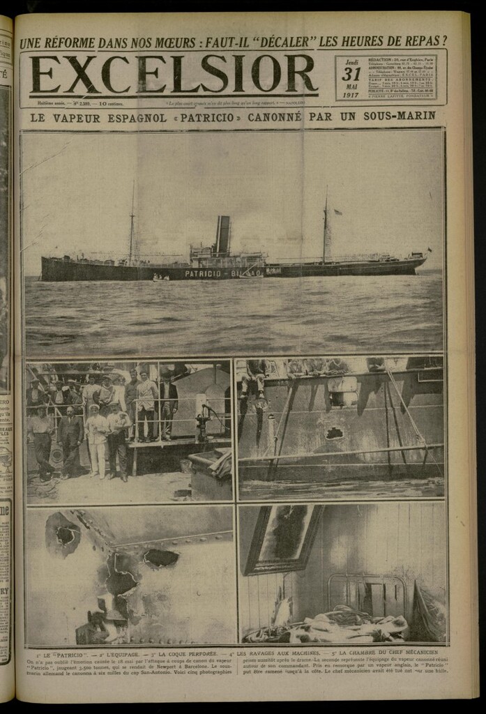 Miniatura de Excelsior: journal illustré quotidien de 31 de mayo de 1917, nº 2389