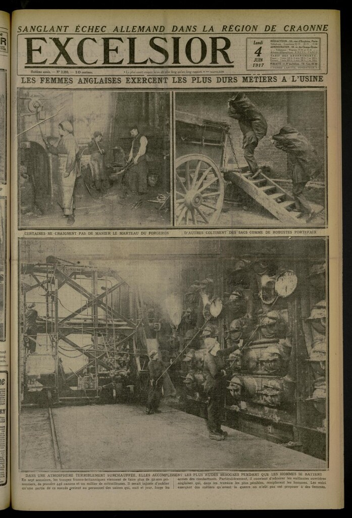 Miniatura de Excelsior: journal illustré quotidien de 4 de junio de 1917, nº 2393