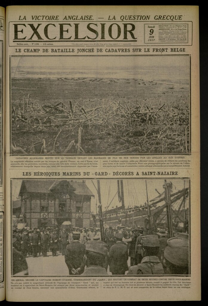 Miniatura de Excelsior: journal illustré quotidien de 9 de junio de 1917, nº 2398