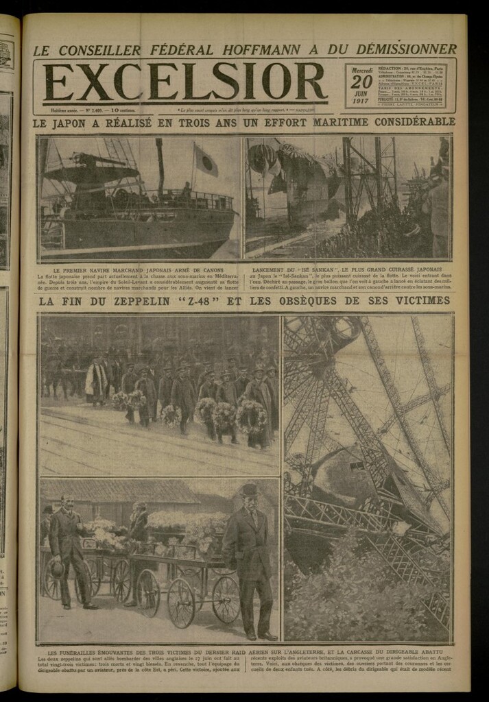 Miniatura de Excelsior: journal illustré quotidien de 20 de junio de 1917, nº 2409
