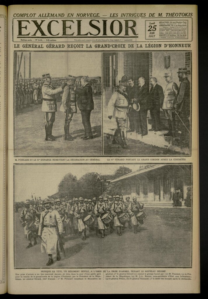 Miniatura de Excelsior: journal illustré quotidien de 25 de junio de 1917, nº 2414