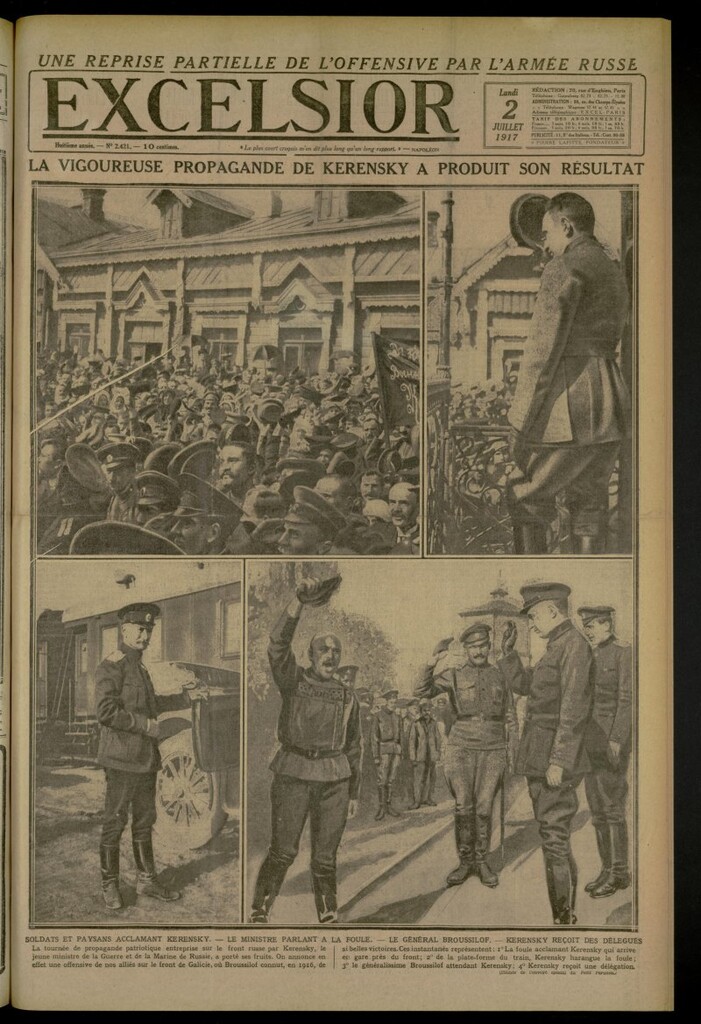 Miniatura de Excelsior: journal illustré quotidien de 2 de julio de 1917, nº 2421