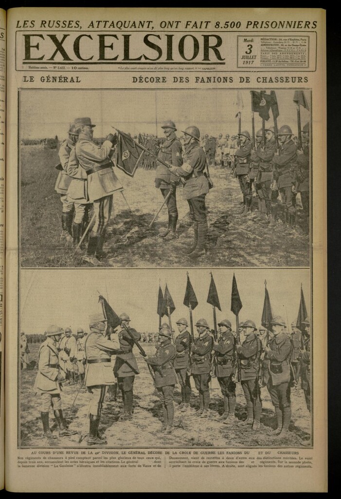 Miniatura de Excelsior: journal illustré quotidien de 3 de julio de 1917, nº 2422