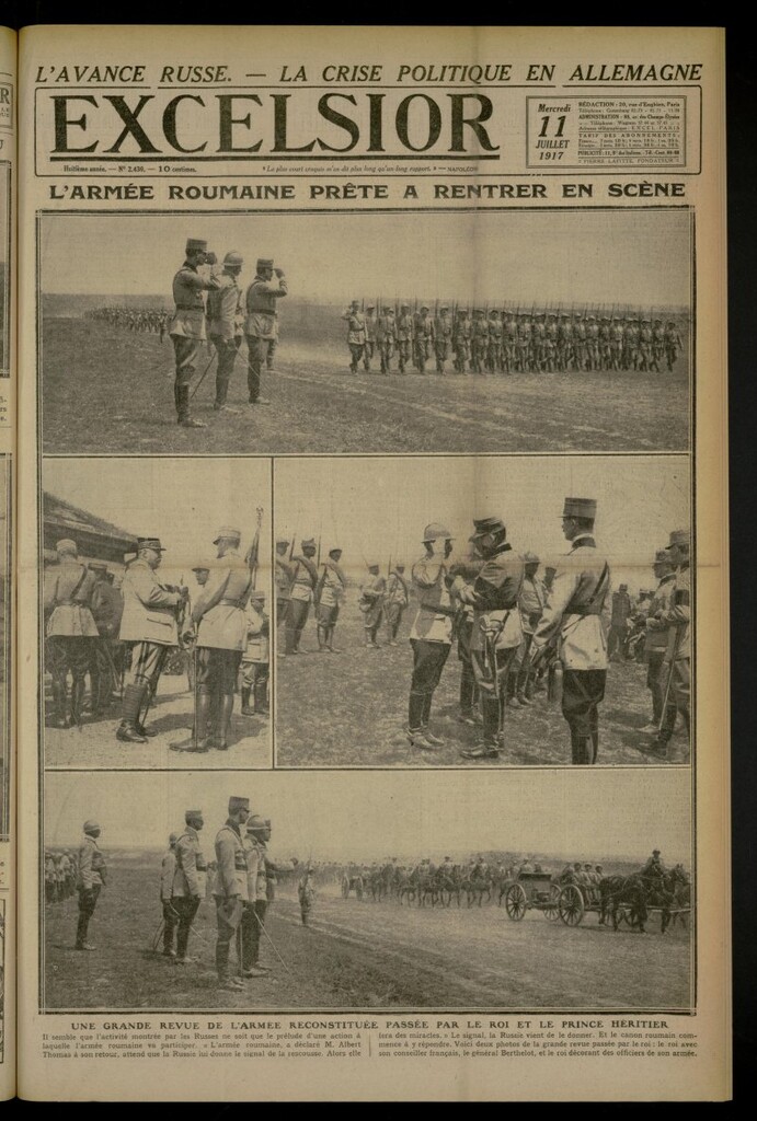 Miniatura de Excelsior: journal illustré quotidien de 11 de julio de 1917, nº 2430