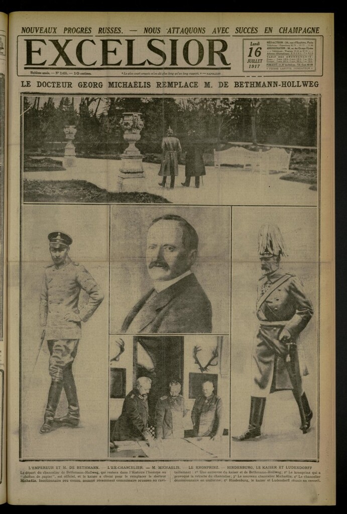 Miniatura de Excelsior: journal illustré quotidien de 16 de julio de 1917, nº 2435