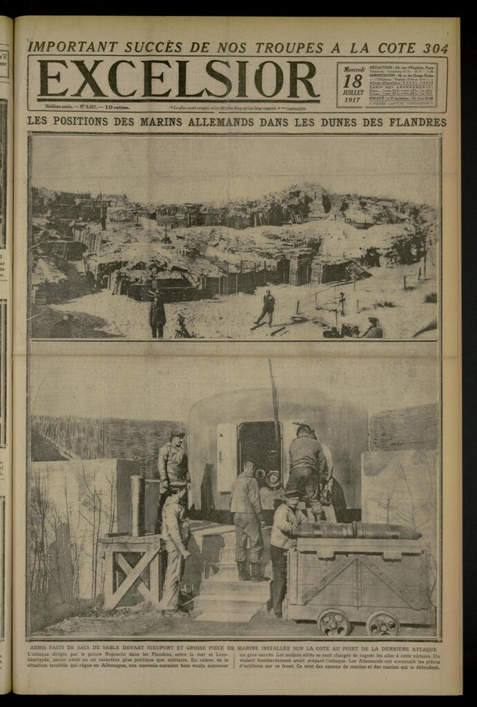 Miniatura de Excelsior: journal illustré quotidien de 18 de julio de 1917, nº 2437