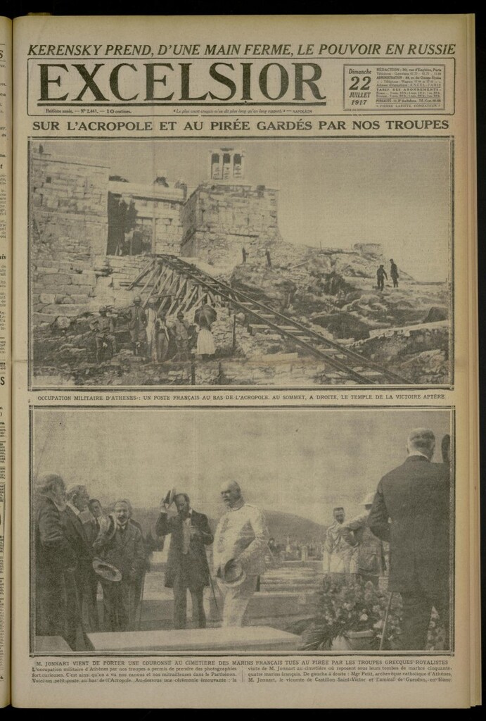 Miniatura de Excelsior: journal illustré quotidien de 22 de julio de 1917, nº 2441