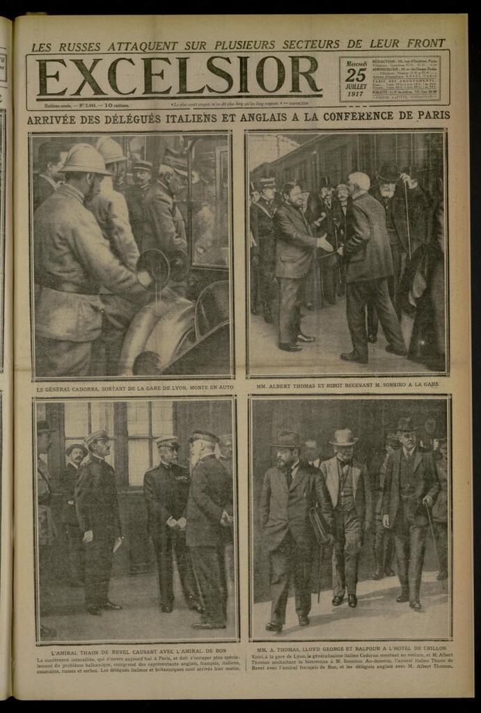 Miniatura de Excelsior: journal illustré quotidien de 25 de julio de 1917, nº 2444