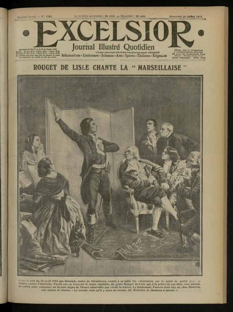Miniatura de Excelsior: journal illustré quotidien de 14 de julio de 1915, nº 1702