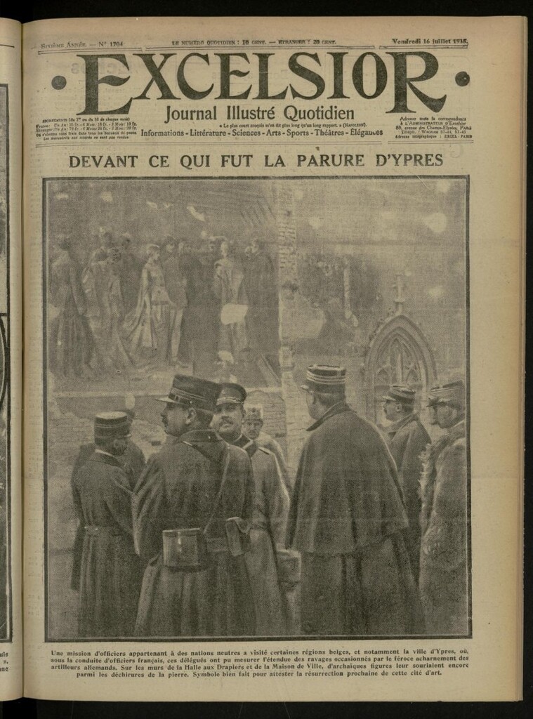 Miniatura de Excelsior: journal illustré quotidien de 16 de julio de 1915, nº 1704