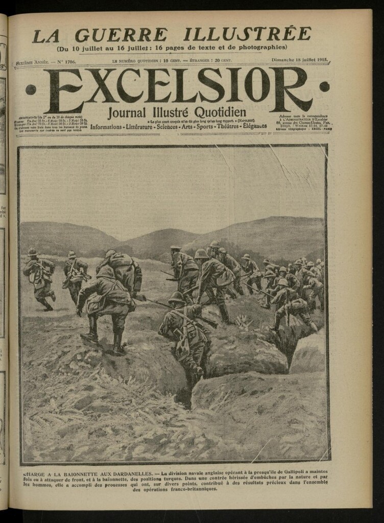 Miniatura de Excelsior: journal illustré quotidien de 18 de julio de 1915, nº 1706