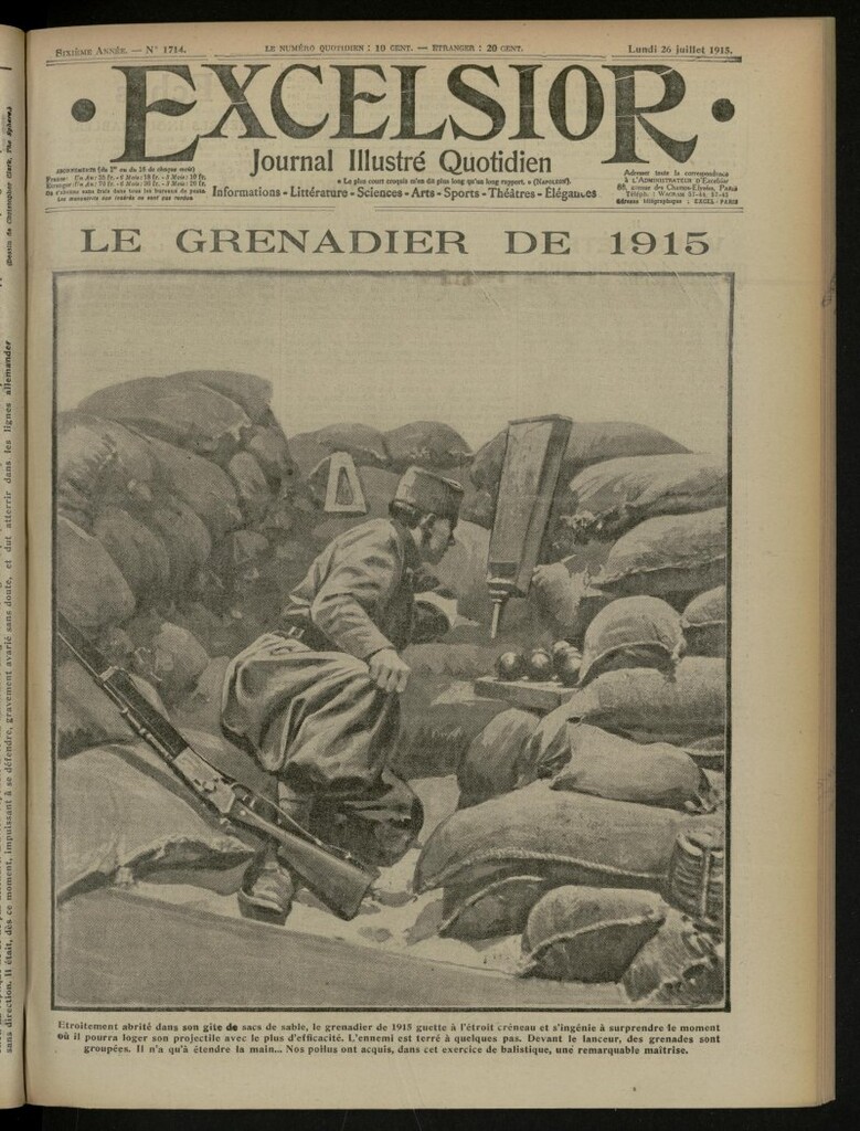Miniatura de Excelsior: journal illustré quotidien de 26 de julio de 1915, nº 1714