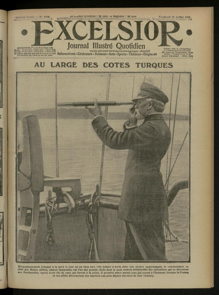 Miniatura de Excelsior: journal illustré quotidien de 30 de julio de 1915, nº 1718