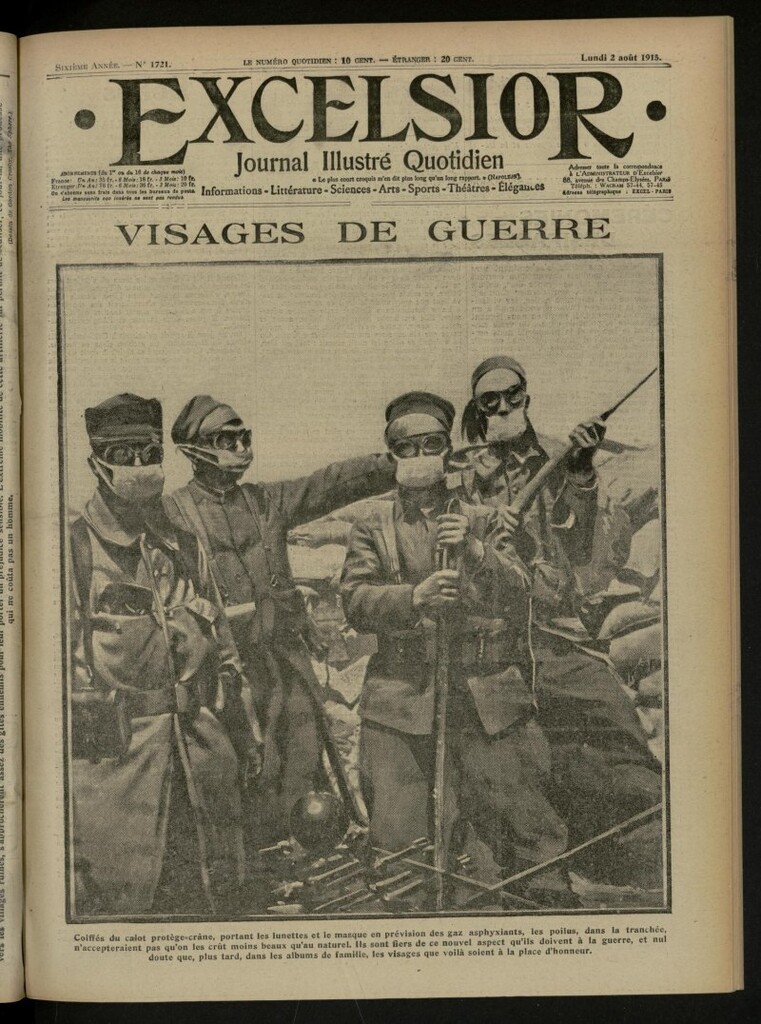 Miniatura de Excelsior: journal illustré quotidien de 2 de agosto de 1915, nº 1721