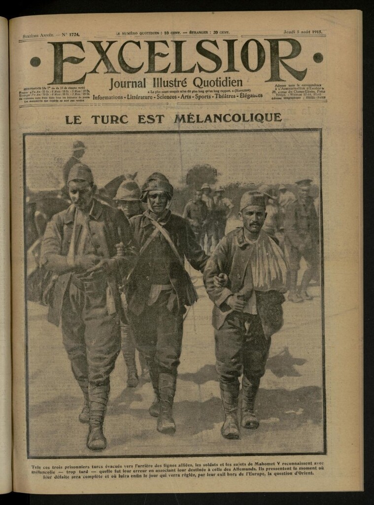 Miniatura de Excelsior: journal illustré quotidien de 5 de agosto de 1915, nº 1724
