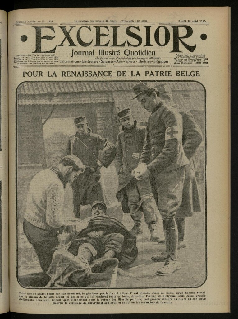 Miniatura de Excelsior: journal illustré quotidien de 12 de agosto de 1915, nº 1731