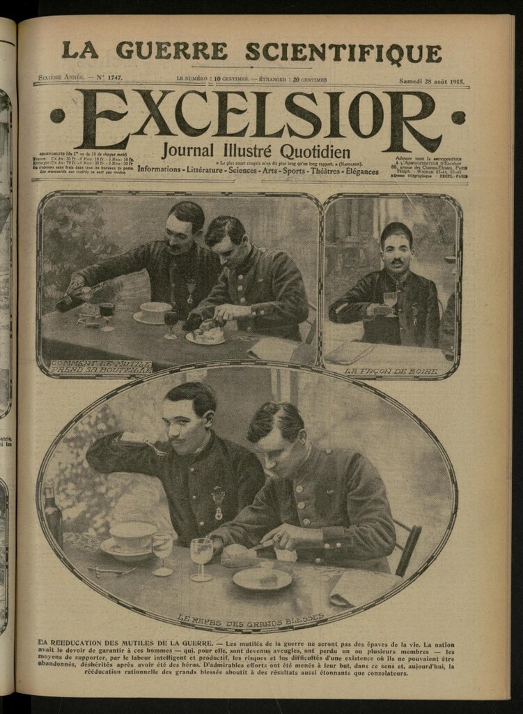 Miniatura de Excelsior: journal illustré quotidien de 28 de agosto de 1915, nº 1747
