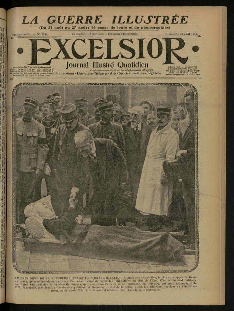 Miniatura de Excelsior: journal illustré quotidien de 29 de agosto de 1915, nº 1748
