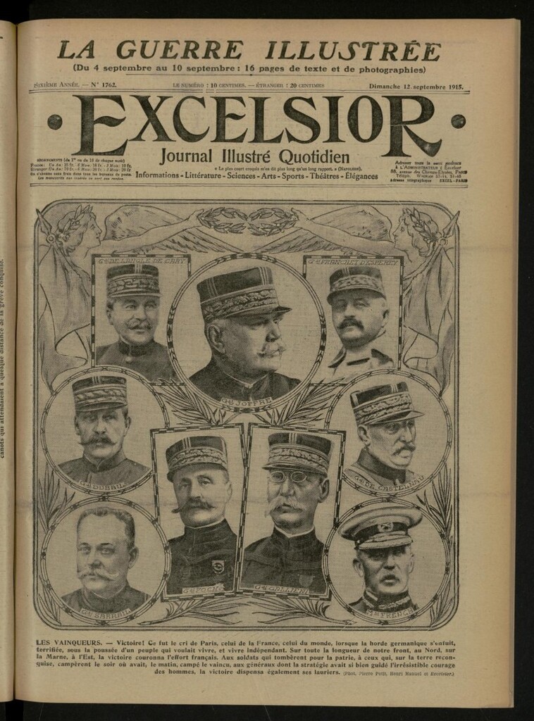 Miniatura de Excelsior: journal illustré quotidien de 12 de septiembre de 1915, nº 1762