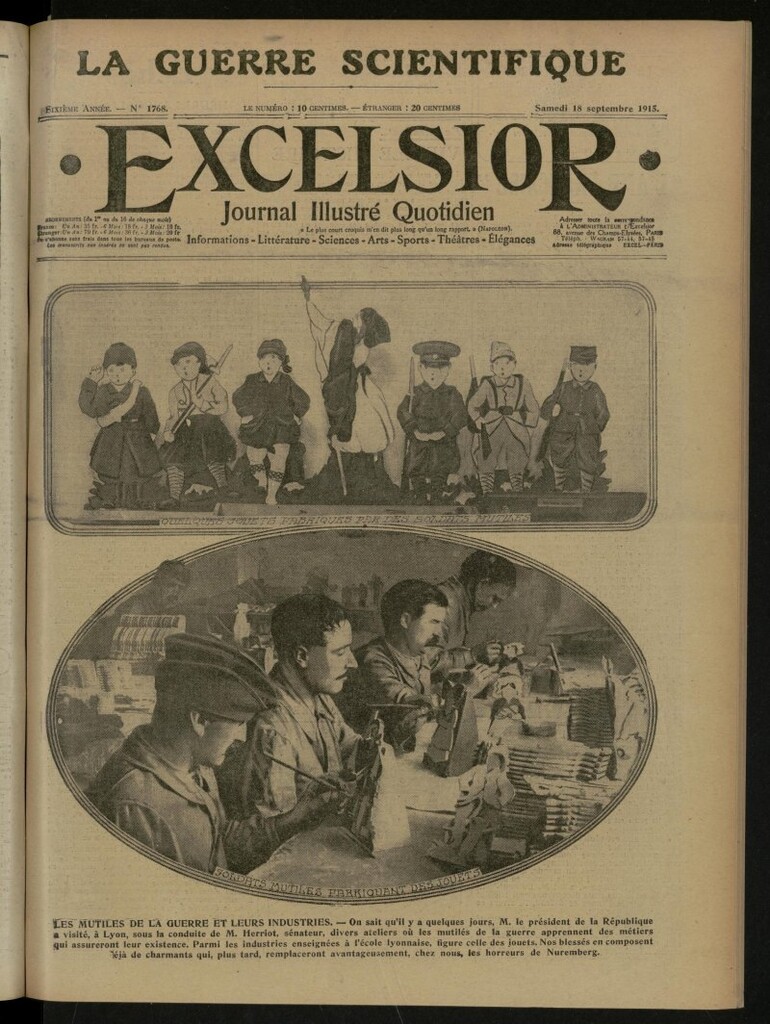 Miniatura de Excelsior: journal illustré quotidien de 18 de septiembre de 1915, nº 1768