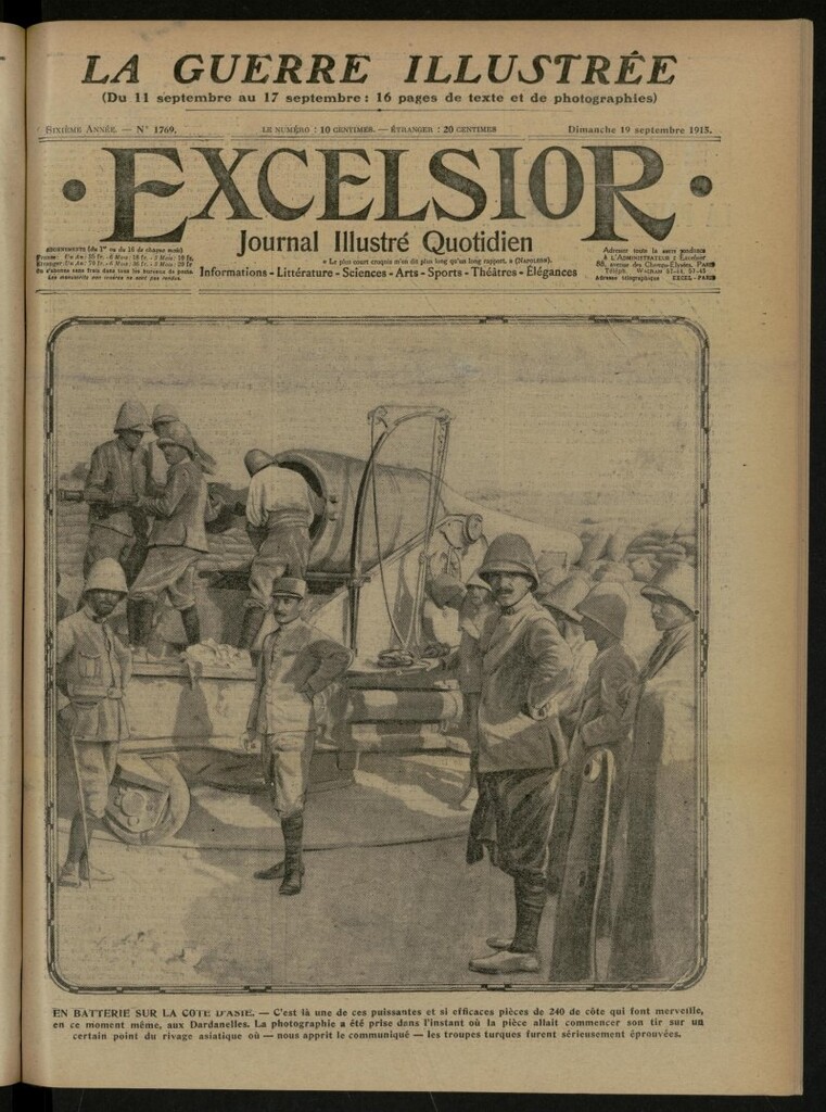 Miniatura de Excelsior: journal illustré quotidien de 19 de septiembre de 1915, nº 1769