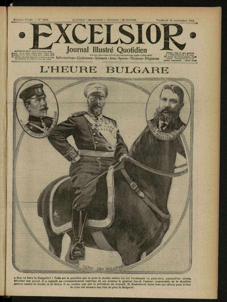 Miniatura de Excelsior: journal illustré quotidien de 24 de septiembre de 1915, nº 1774
