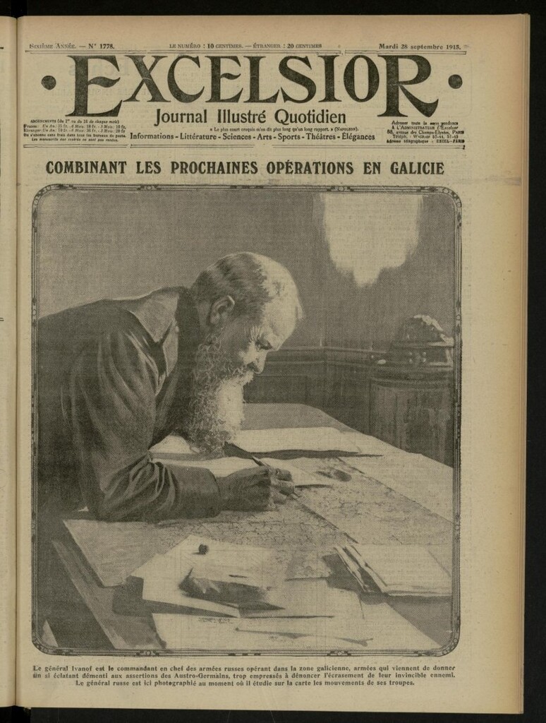 Miniatura de Excelsior: journal illustré quotidien de 28 de septiembre de 1915, nº 1778