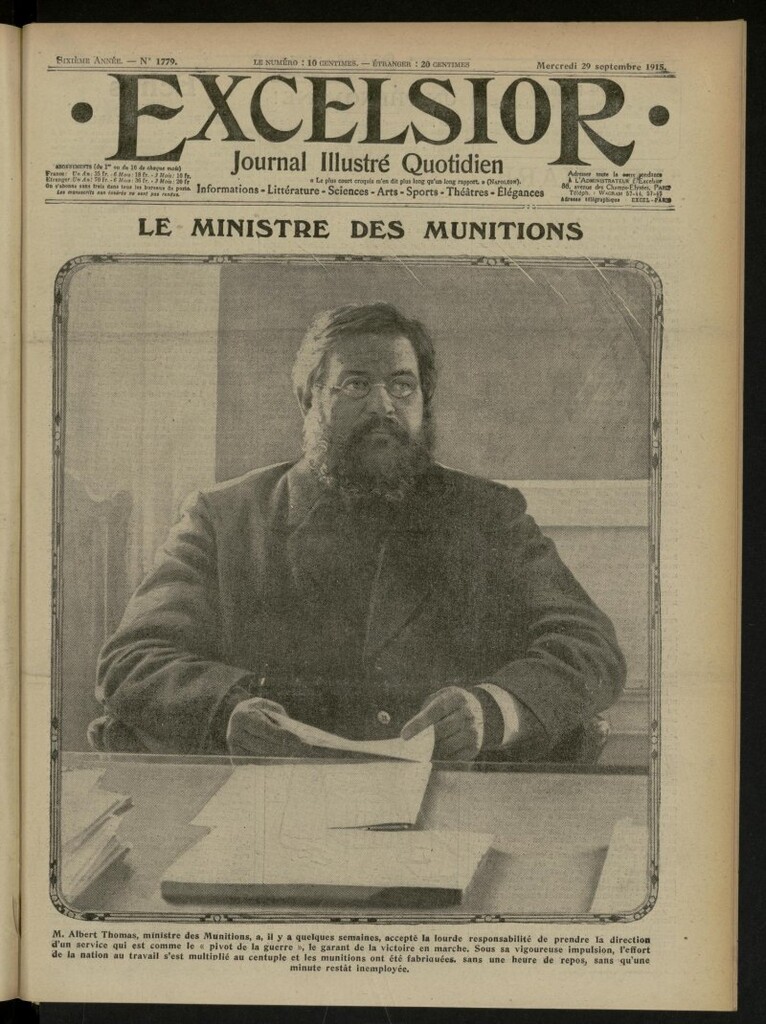 Miniatura de Excelsior: journal illustré quotidien de 29 de septiembre de 1915, nº 1779