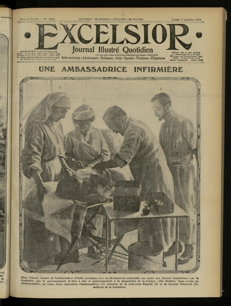 Miniatura de Excelsior: journal illustré quotidien de 4 de octubre de 1915, nº 1784
