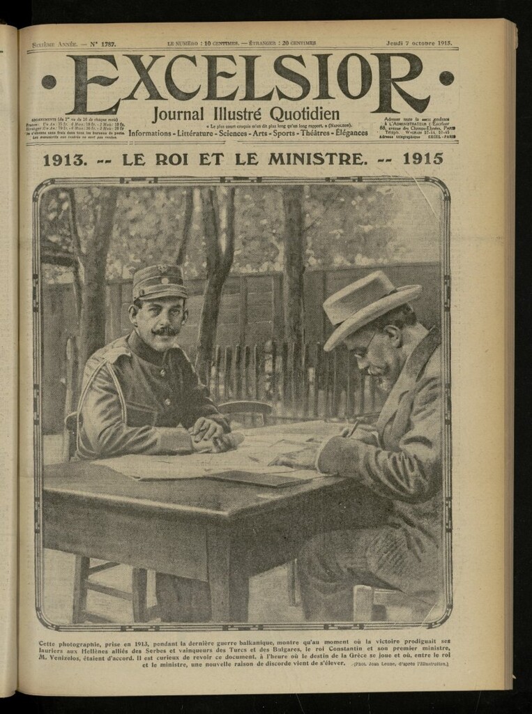 Miniatura de Excelsior: journal illustré quotidien de 7 de octubre de 1915, nº 1787
