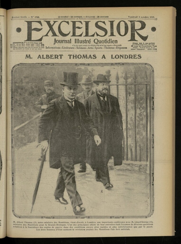 Miniatura de Excelsior: journal illustré quotidien de 8 de octubre de 1915, nº 1788