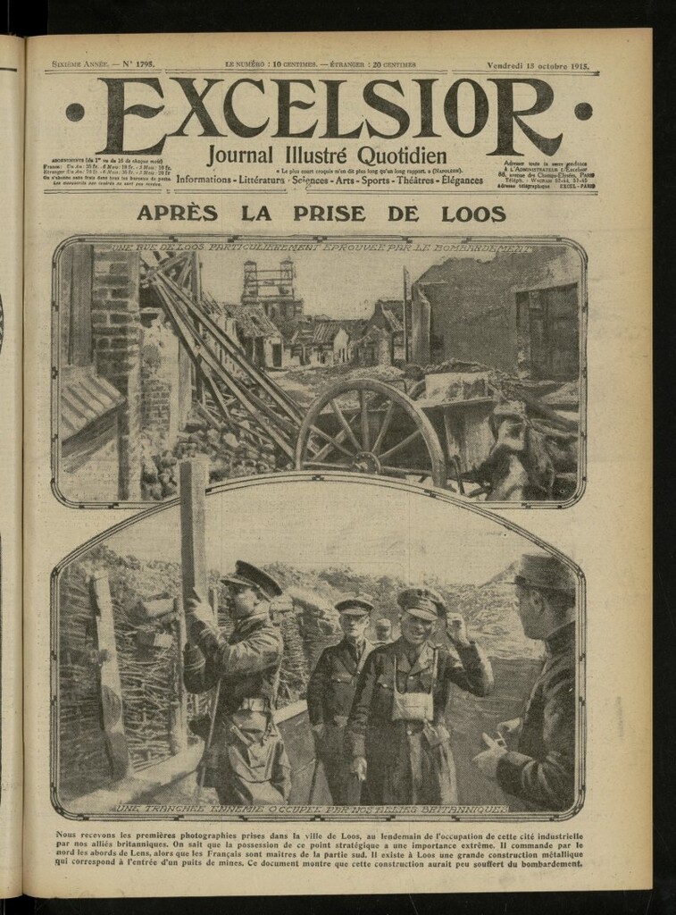Miniatura de Excelsior: journal illustré quotidien de 15 de octubre de 1915, nº 1795
