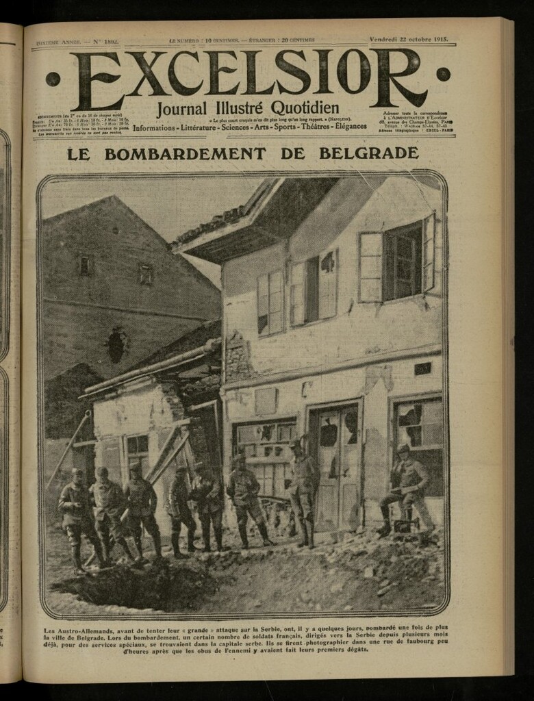 Miniatura de Excelsior: journal illustré quotidien de 22 de octubre de 1915, nº 1802