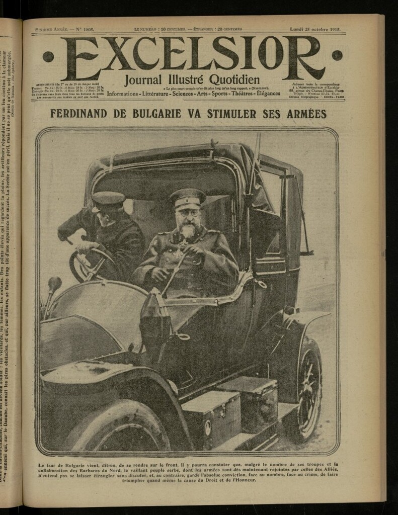 Miniatura de Excelsior: journal illustré quotidien de 25 de octubre de 1915, nº 1805