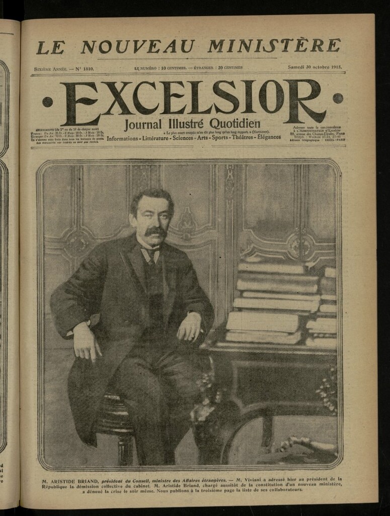 Miniatura de Excelsior: journal illustré quotidien de 30 de octubre de 1915, nº 1810