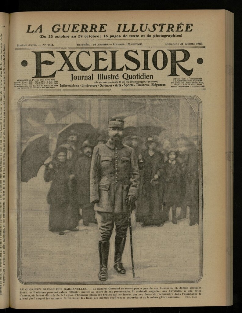 Miniatura de Excelsior: journal illustré quotidien de 31 de octubre de 1915, nº 1811