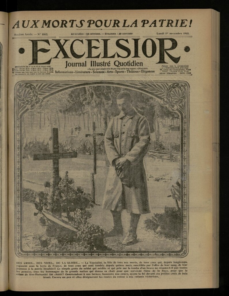 Miniatura de Excelsior: journal illustré quotidien de 1 de noviembre de 1915, nº 1812