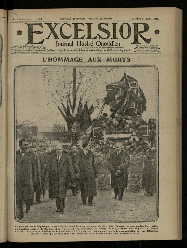 Miniatura de Excelsior: journal illustré quotidien de 2 de noviembre de 1915, nº 1813