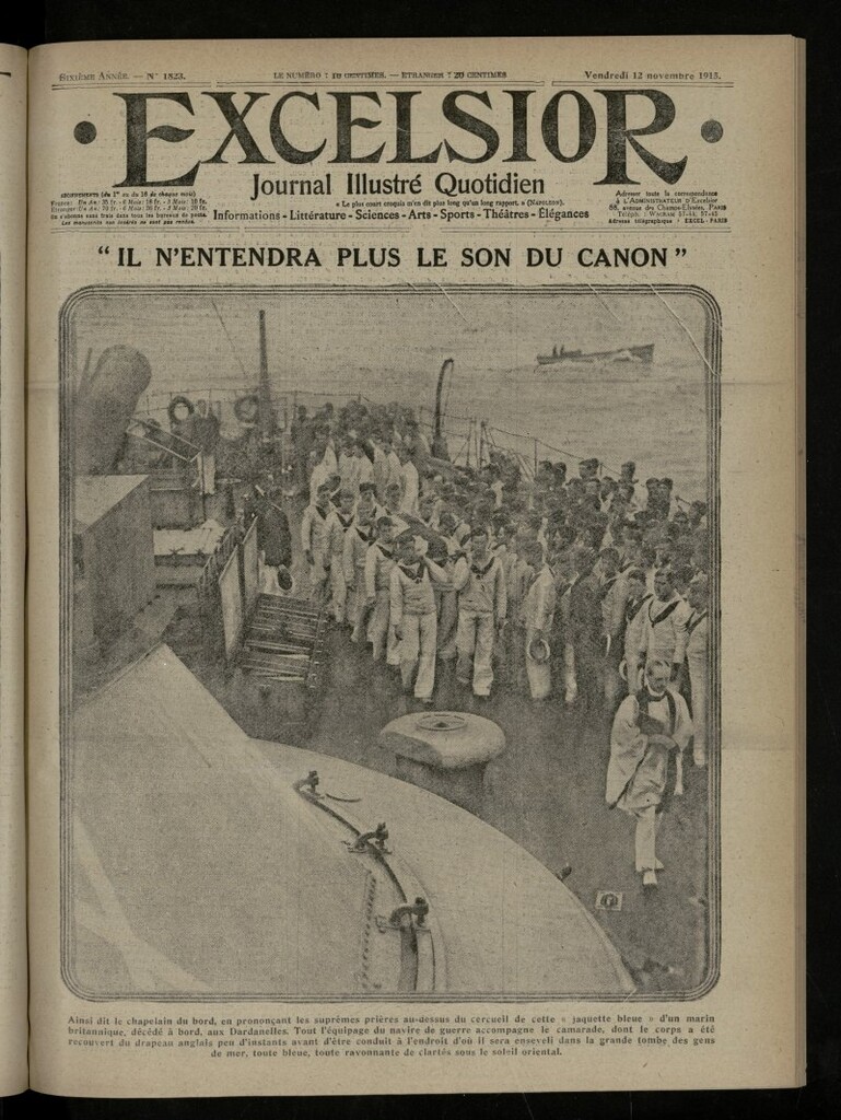 Miniatura de Excelsior: journal illustré quotidien de 12 de noviembre de 1915, nº 1823