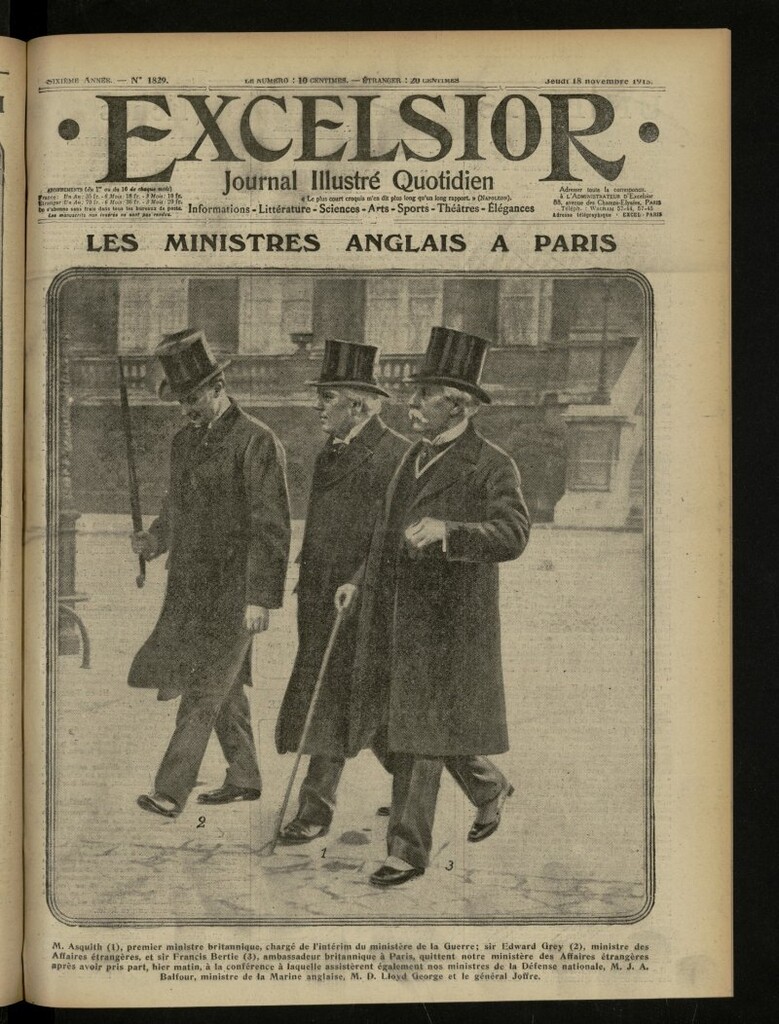 Miniatura de Excelsior: journal illustré quotidien de 18 de noviembre de 1915, nº 1829