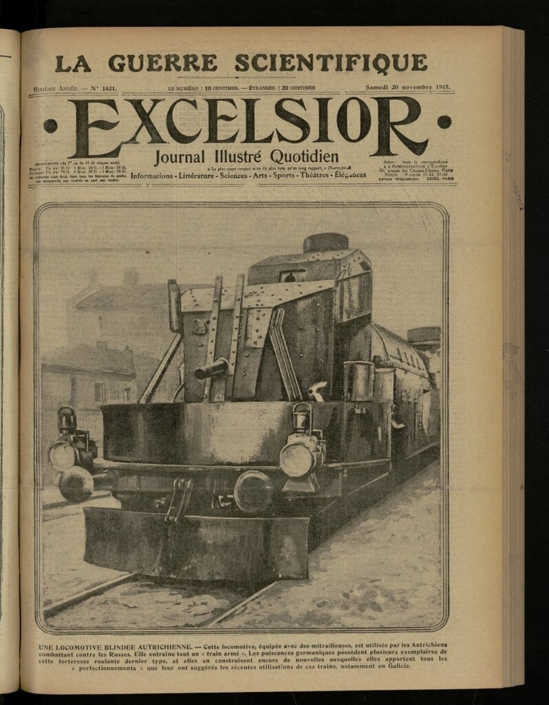 Miniatura de Excelsior: journal illustré quotidien de 20 de noviembre de 1915, nº 1831