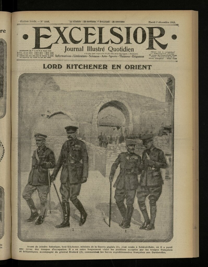 Miniatura de Excelsior: journal illustré quotidien de 7 de diciembre de 1915, nº 1848