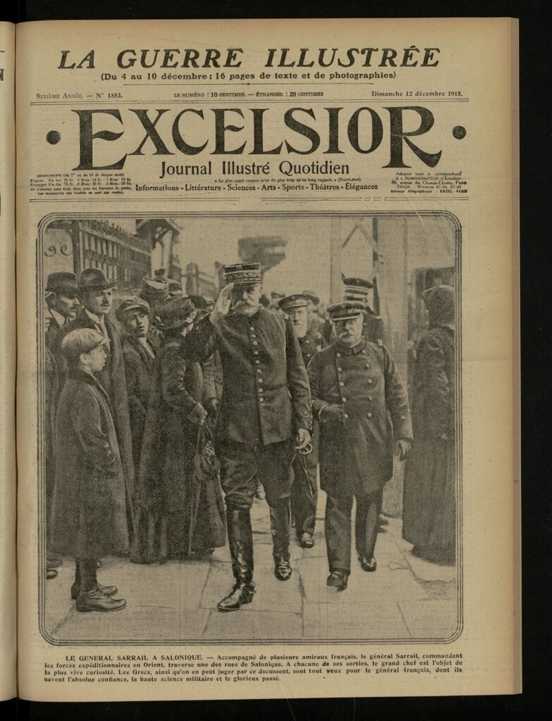 Miniatura de Excelsior: journal illustré quotidien de 12 de diciembre de 1915, nº 1853