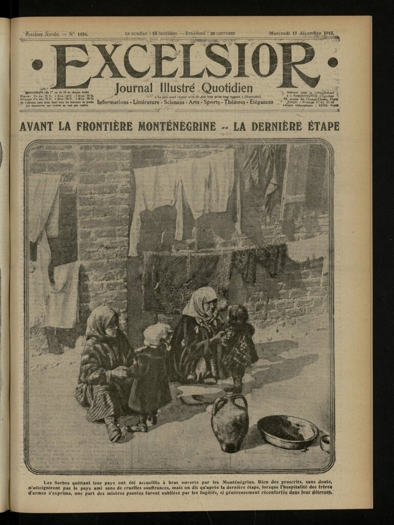 Miniatura de Excelsior: journal illustré quotidien de 15 de diciembre de 1915, nº 1856