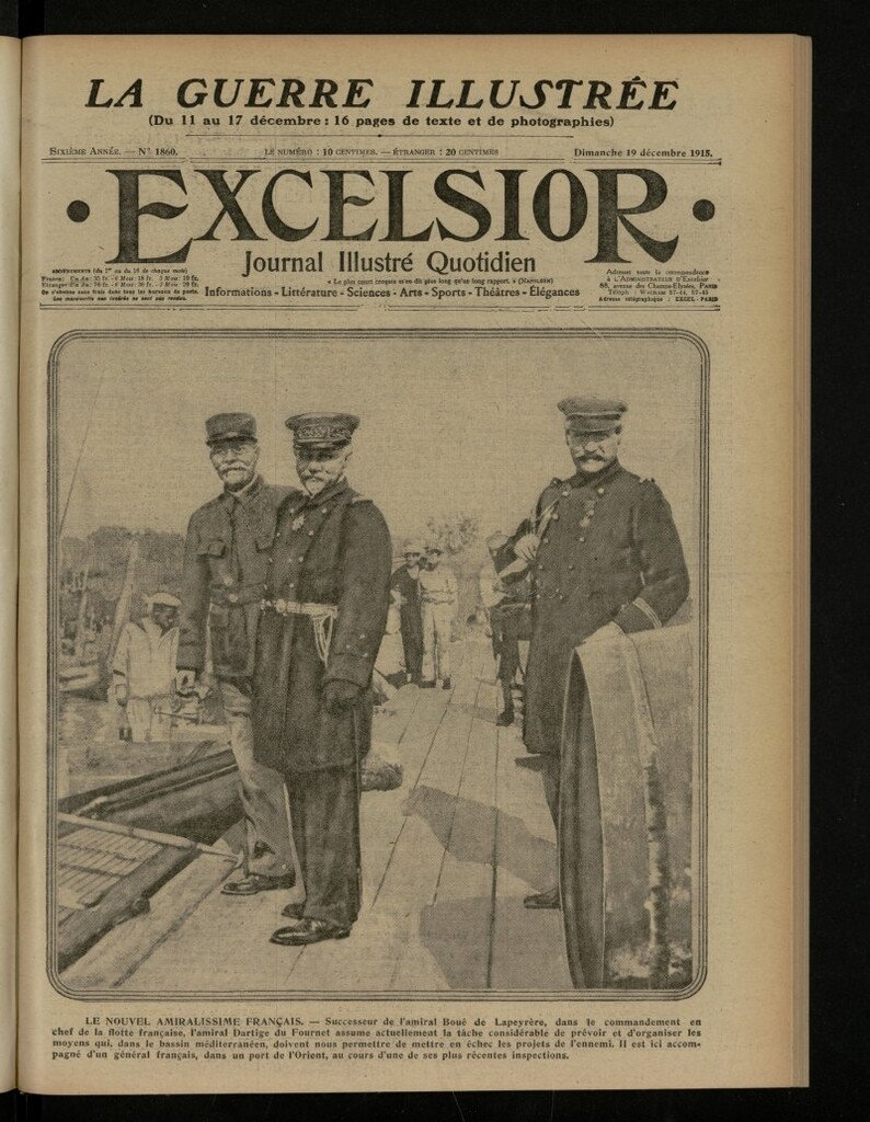 Miniatura de Excelsior: journal illustré quotidien de 19 de diciembre de 1915, nº 1860