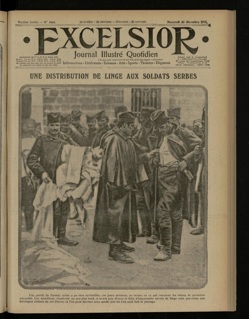 Miniatura de Excelsior: journal illustré quotidien de 22 de diciembre de 1915, nº 1863